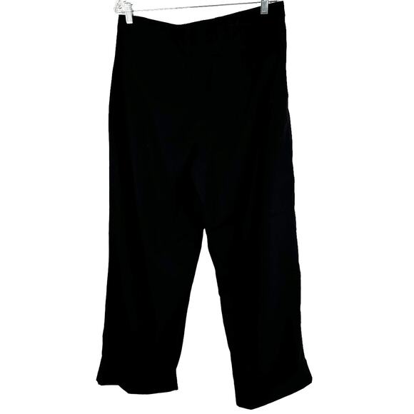 Dries Van Noten NWT Pakora Cotton Pants Cuffed Hem Wide Leg Sz 44 US 8-10 Black - Picture 3 of 11